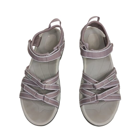 Teva Tirra Hiking Sandals Womens 9 Gray All-Terrain Camping Outdoor Sport Active - Picture 2 of 5